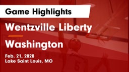 Wentzville Liberty  vs Washington  Game Highlights - Feb. 21, 2020