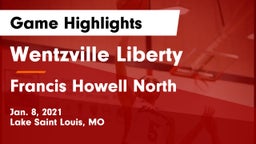 Wentzville Liberty  vs Francis Howell North  Game Highlights - Jan. 8, 2021