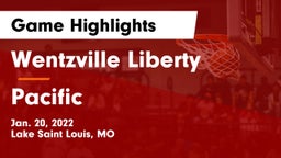 Wentzville Liberty  vs Pacific  Game Highlights - Jan. 20, 2022