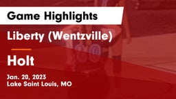 Liberty (Wentzville)  vs Holt  Game Highlights - Jan. 20, 2023