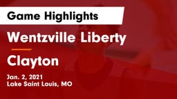 Wentzville Liberty  vs Clayton  Game Highlights - Jan. 2, 2021