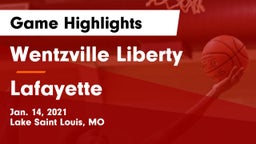 Wentzville Liberty  vs Lafayette  Game Highlights - Jan. 14, 2021