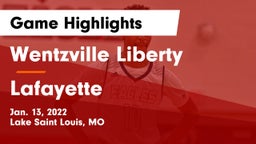 Wentzville Liberty  vs Lafayette  Game Highlights - Jan. 13, 2022