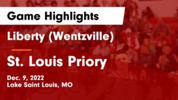 Liberty (Wentzville)  vs St. Louis Priory  Game Highlights - Dec. 9, 2022