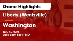 Liberty (Wentzville)  vs Washington  Game Highlights - Jan. 16, 2024