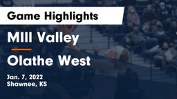 MIll Valley  vs Olathe West   Game Highlights - Jan. 7, 2022
