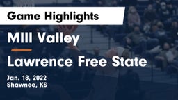 MIll Valley  vs Lawrence Free State  Game Highlights - Jan. 18, 2022
