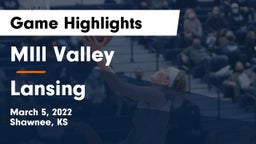 MIll Valley  vs Lansing  Game Highlights - March 5, 2022