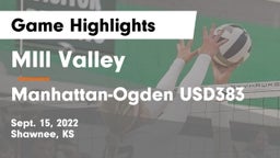 MIll Valley  vs Manhattan-Ogden USD383 Game Highlights - Sept. 15, 2022