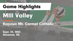 MIll Valley  vs Kapaun Mt. Carmel Catholic  Game Highlights - Sept. 24, 2022