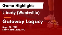 Liberty (Wentzville)  vs Gateway Legacy Game Highlights - Sept. 27, 2022