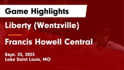 Liberty (Wentzville)  vs Francis Howell Central  Game Highlights - Sept. 25, 2023