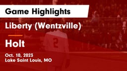 Liberty (Wentzville)  vs Holt  Game Highlights - Oct. 10, 2023