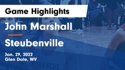 John Marshall  vs Steubenville  Game Highlights - Jan. 29, 2022