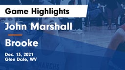 John Marshall  vs Brooke  Game Highlights - Dec. 13, 2021