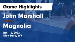 John Marshall  vs Magnolia  Game Highlights - Jan. 10, 2022