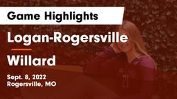 Logan-Rogersville  vs Willard  Game Highlights - Sept. 8, 2022