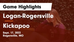 Logan-Rogersville  vs Kickapoo  Game Highlights - Sept. 17, 2022