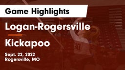 Logan-Rogersville  vs Kickapoo  Game Highlights - Sept. 22, 2022