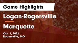 Logan-Rogersville  vs Marquette  Game Highlights - Oct. 1, 2022
