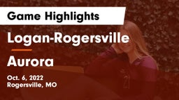 Logan-Rogersville  vs Aurora  Game Highlights - Oct. 6, 2022