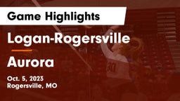 Logan-Rogersville  vs Aurora  Game Highlights - Oct. 5, 2023