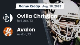 Recap: Ovilla Christian  vs. Avalon  2023