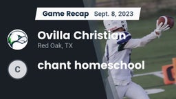 Recap: Ovilla Christian  vs. chant homeschool 2023