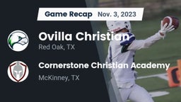 Recap: Ovilla Christian  vs. Cornerstone Christian Academy  2023