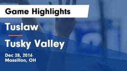 Tuslaw  vs Tusky Valley Game Highlights - Dec 28, 2016