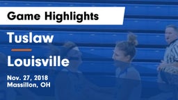 Tuslaw  vs Louisville Game Highlights - Nov. 27, 2018