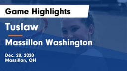Tuslaw  vs Massillon Washington  Game Highlights - Dec. 28, 2020