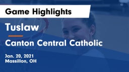 Tuslaw  vs Canton Central Catholic  Game Highlights - Jan. 20, 2021