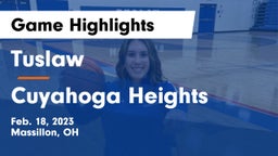 Tuslaw  vs Cuyahoga Heights  Game Highlights - Feb. 18, 2023