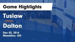 Tuslaw  vs Dalton  Game Highlights - Dec 02, 2016