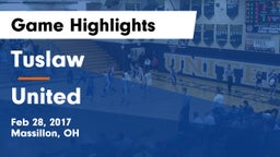 Tuslaw  vs United  Game Highlights - Feb 28, 2017