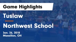 Tuslaw  vs Northwest School Game Highlights - Jan. 26, 2018