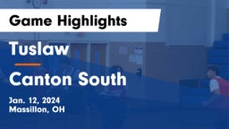 Tuslaw  vs Canton South  Game Highlights - Jan. 12, 2024