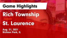 Rich Township  vs St. Laurence Game Highlights - Aug. 31, 2021