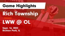 Rich Township  vs LWW @ OL Game Highlights - Sept. 16, 2022