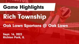 Rich Township  vs Oak Lawn Spartans @ Oak Lawn Game Highlights - Sept. 16, 2022