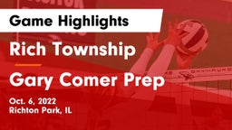 Rich Township  vs Gary Comer Prep Game Highlights - Oct. 6, 2022