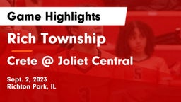 Rich Township  vs Crete @ Joliet Central Game Highlights - Sept. 2, 2023