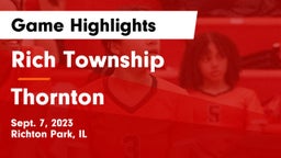 Rich Township  vs Thornton Game Highlights - Sept. 7, 2023