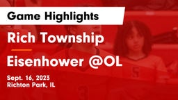 Rich Township  vs Eisenhower @OL Game Highlights - Sept. 16, 2023