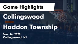 Collingswood  vs Haddon Township  Game Highlights - Jan. 16, 2020