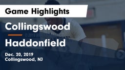 Collingswood  vs Haddonfield  Game Highlights - Dec. 20, 2019