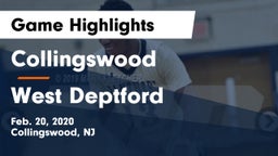 Collingswood  vs West Deptford  Game Highlights - Feb. 20, 2020