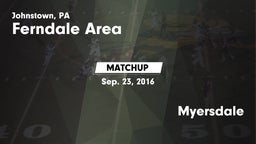 Matchup: Ferndale  vs. Myersdale  2016