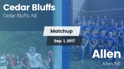 Matchup: Cedar Bluffs High vs. Allen  2017